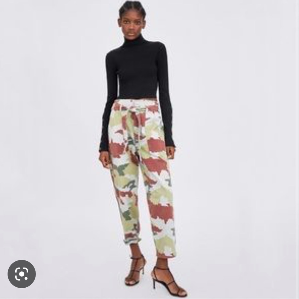 Army print pants